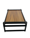 Mesa para Cama de madera Parota Bordes negros