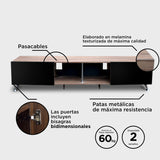 Mueble para Tv, Centro de Entretenimiento London 2Mts