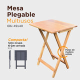 Mesa Plegable de madera Rectangular