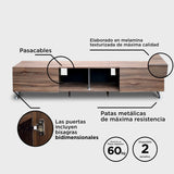 Muebles para Tv, Centro de Entretenimiento London 1.80 Mts