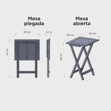 Mesa Rectangular Plegable Natura