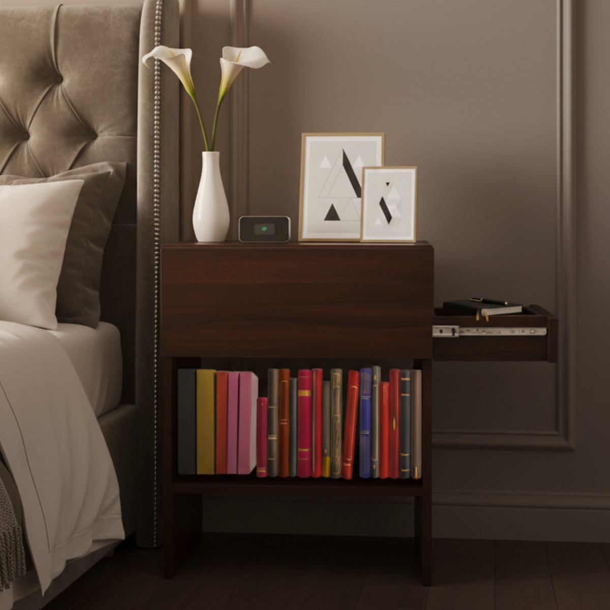 Buro con cajón secreto desliz