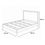 CAMA DE MADERA NOGAL