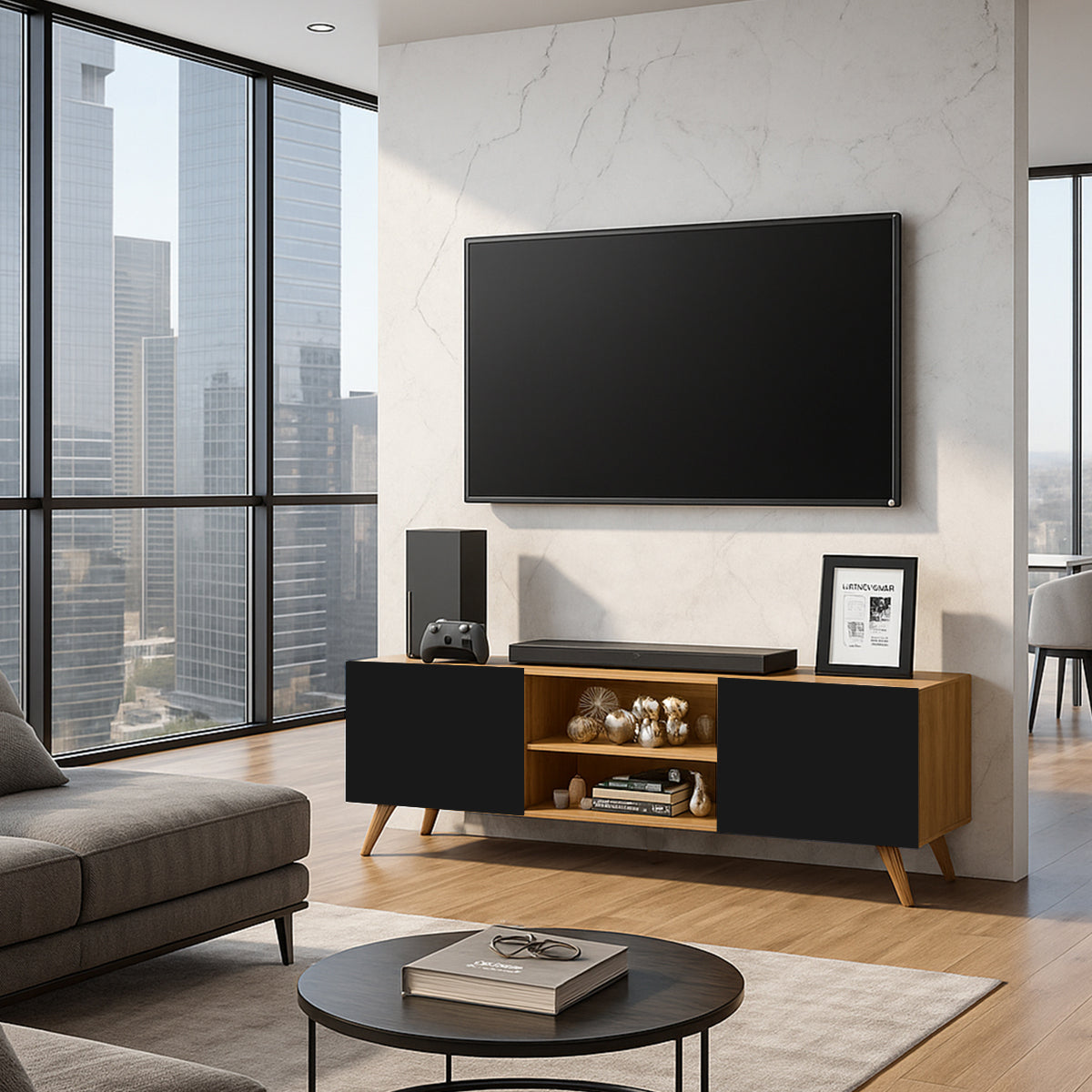 Mueble para Tv, Centro de Entretenimiento Amsterdan