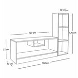 Centro de Entretemiento con Librero