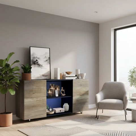 Hogare Bufetera, Credenza, mueble para tv con llantas Malasia