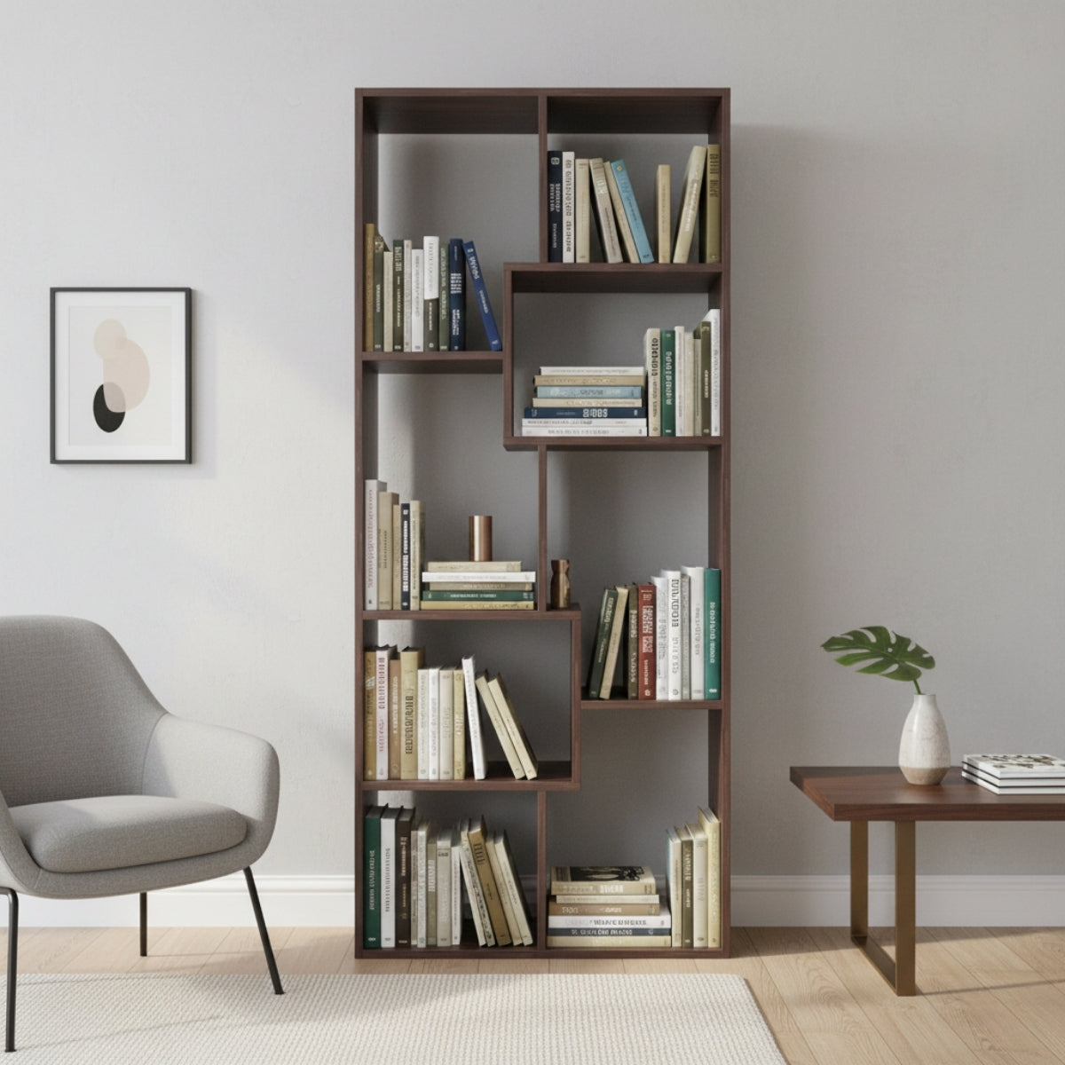 Librero Alto 8 espacios Hogare