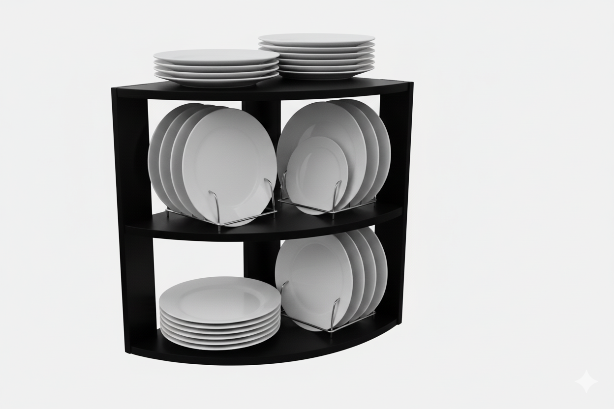 Porta plato, base par platos