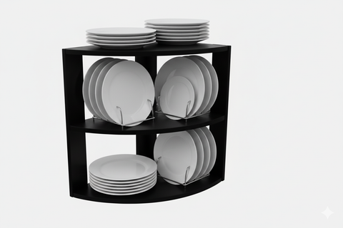 Porta plato, base par platos