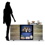 Hogare Bufetera, Credenza, mueble para tv con llantas Malasia