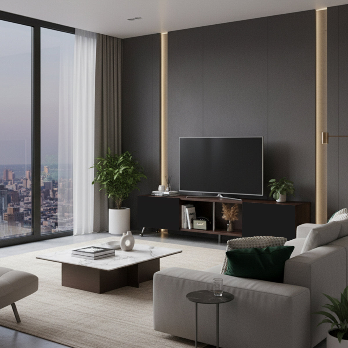 Muebles para Tv, Centro de Entretenimiento London 1.80 Mts