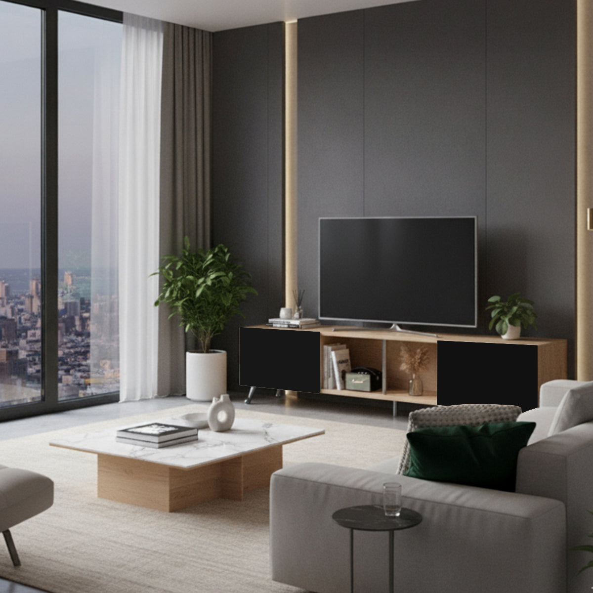 Mueble para Tv, Centro de Entretenimiento London 2Mts