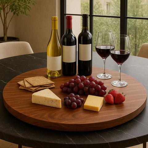 Charola Giratoria parota 100 cm diametro