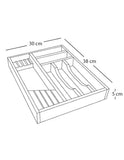 Cajón para cubiertos 6 Espacios Y divisor para cuchillos