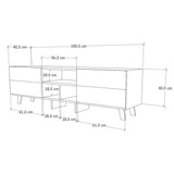 Mueble para tv; Centro de Entretenimiento Europa 4 cajones