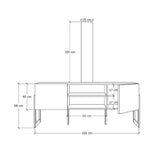 Mueble para Tv, Centro de Entretenimiento Italy Con Base para TV