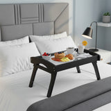 Mesa para Cama Chocolate con acrilico