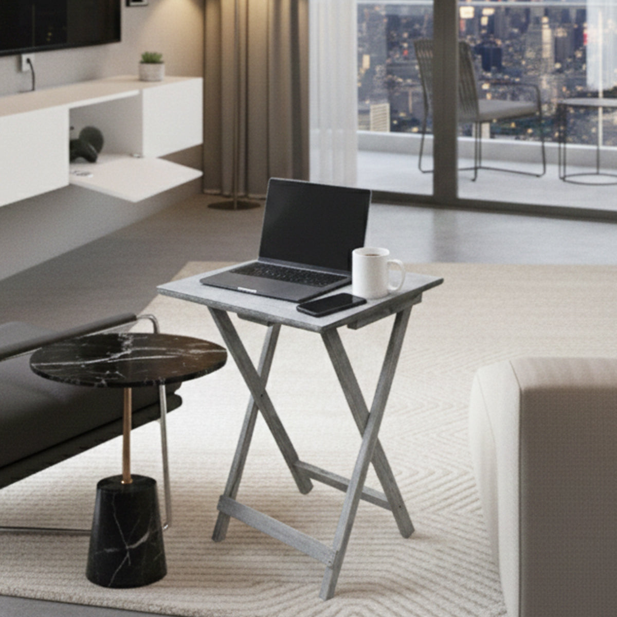 Mesas plegables multiusos prácticas y resistentes.