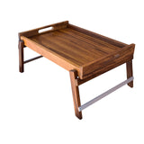 Mesa para Cama de madera Parota